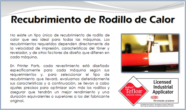 Recubrimiento de Rodillo de Calor